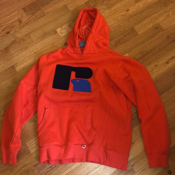 Russell Athletic Tops Adorable Bright Orange Hoodie Poshmark